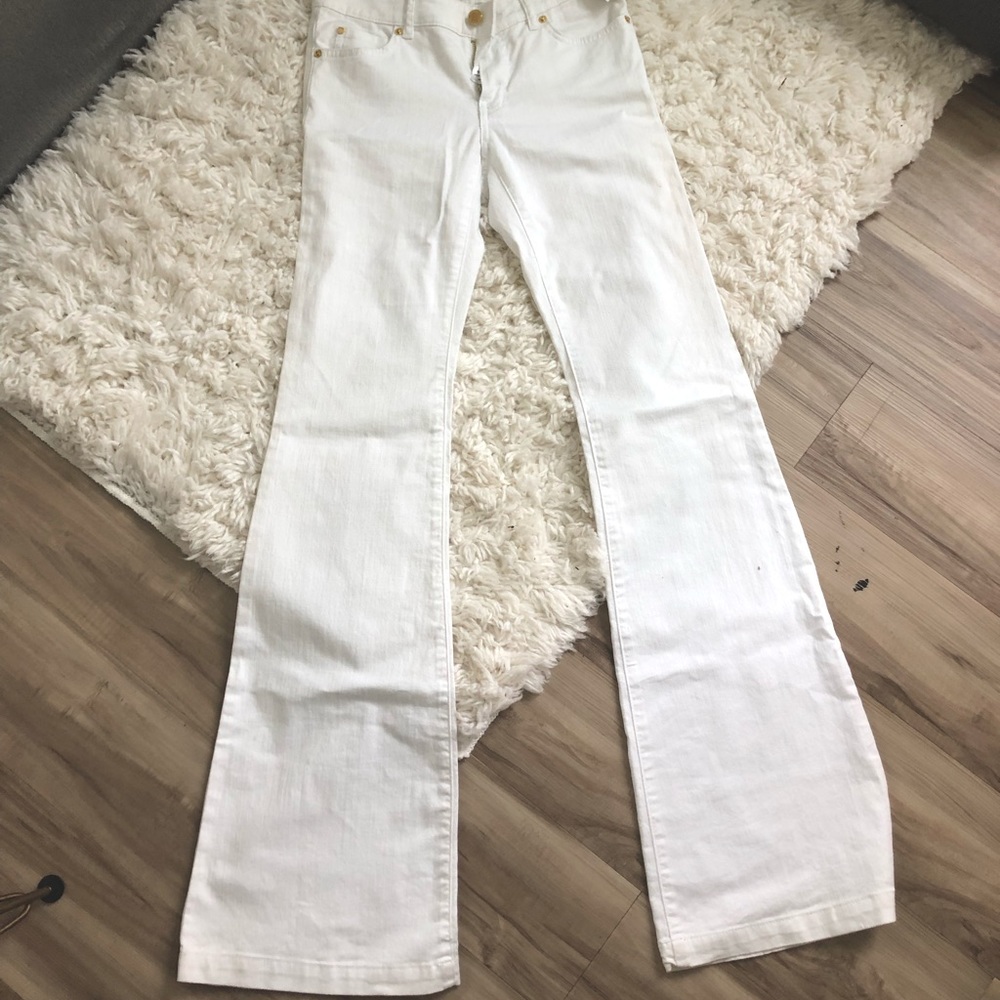Michael Kors white bell bottom pants. NWT